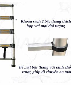 Thang Nhôm Rút Gọn Đơn Nakata TY-615 5m