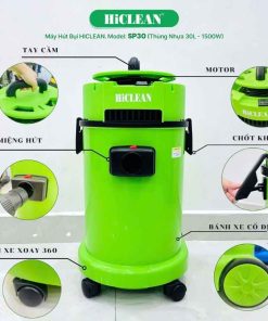 Máy hút bụi HiClean SP30 - thùng nhựa ABS 30L
