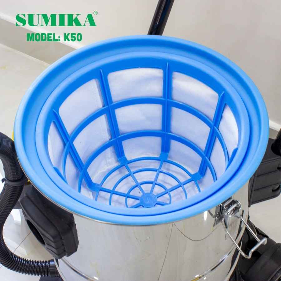 Máy hút bụi công nghiệp Sumika K50 thùng chứa 50L, lọc HEPA 10 Máy hút bụi công nghiệp Sumika K50 thùng chứa 50L, lọc HEPA