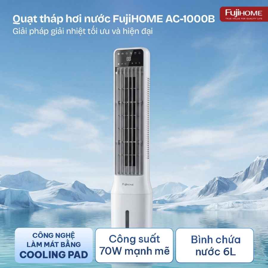 Quạt tháp Fujihome AC-1000B làm mát bằng hơi nước 12 Quạt tháp Fujihome AC-1000B làm mát bằng hơi nước