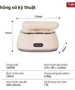 Bàn là hơi nước Fujihome SI200DC cầm tay gấp gọn
