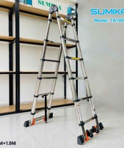 Thang Inox rút chữ A SUMIKA TA190 5 Thang Inox rút chữ A SUMIKA TA190