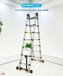 Thang Inox rút chữ A SUMIKA TA220 5 Thang Inox rút chữ A SUMIKA TA220