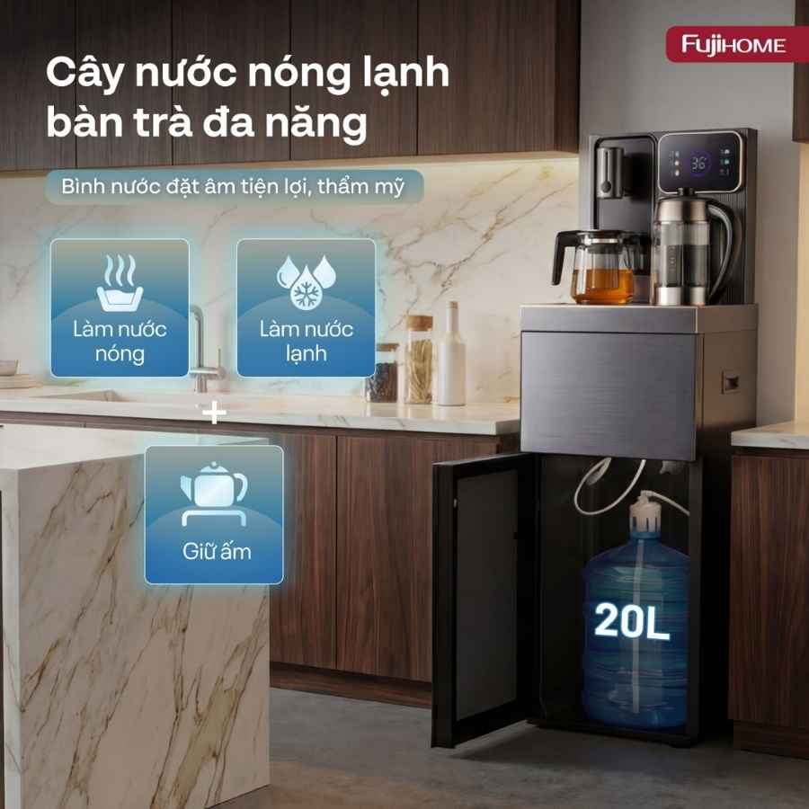 Cây nước Fujihome TB241N-UV bàn trà 14 Cây nước Fujihome TB241N-UV bàn trà