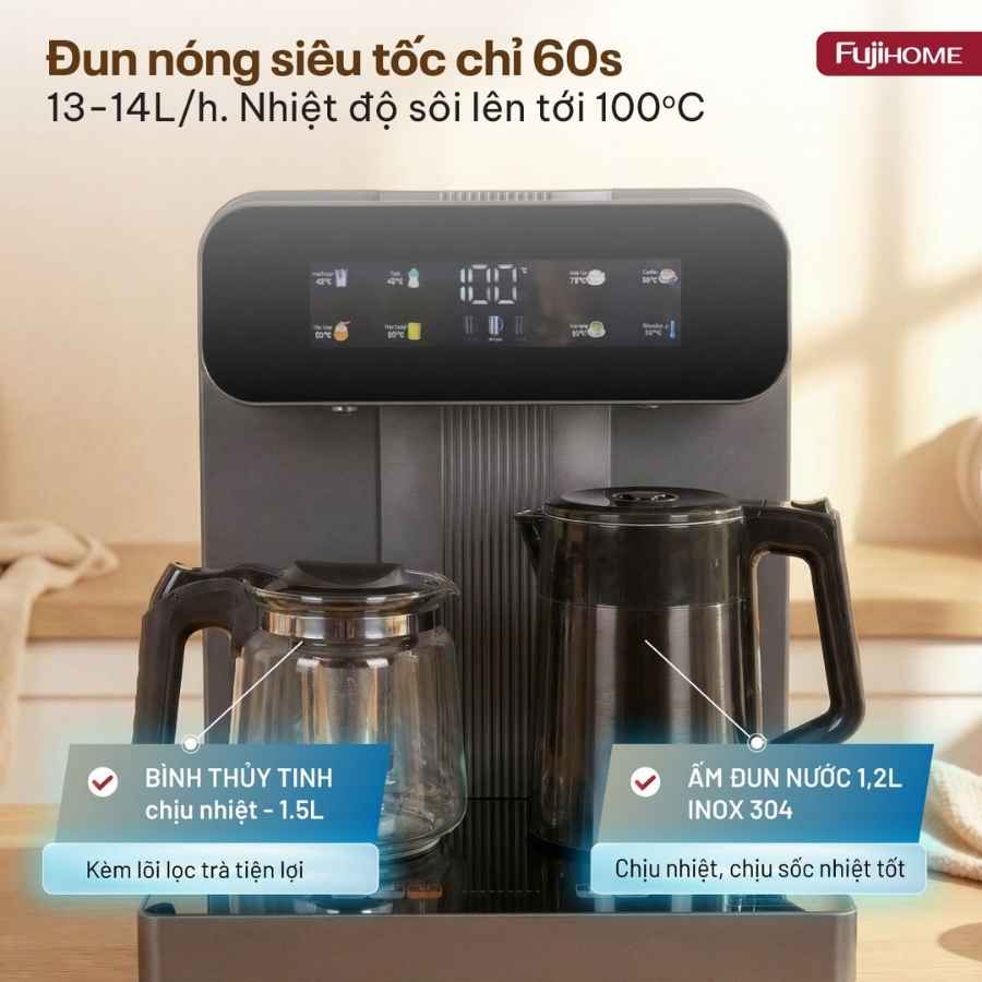 Cây nước nóng lạnh Fujihome TB243AN 5 cay nuoc nong lanh fujihome tb243an 5