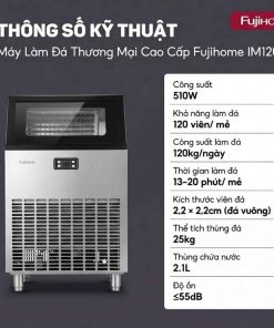 Máy làm đá thương mại Fujihome IM120 14 Máy làm đá thương mại Fujihome IM120