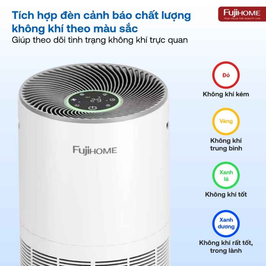 Máy lọc không khí Fujihome AP5 GRAND kết nối Wifi 14 Máy lọc không khí Fujihome AP5 GRAND kết nối Wifi