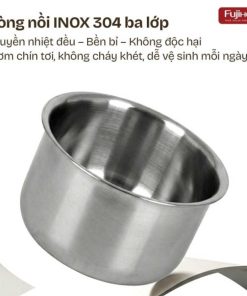 Nồi cơm điện Fujihome RC10BLS Inox LowSugar