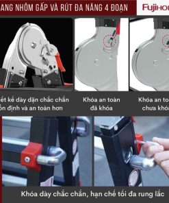 Thang nhôm FUJIHOME ML45B (Black) 7 Thang nhôm FUJIHOME ML45B (Black)