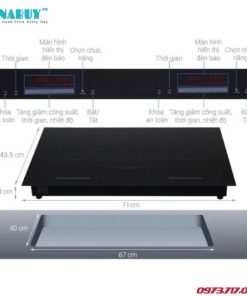 Bếp điện từ đôi Junger CEJ-200-II