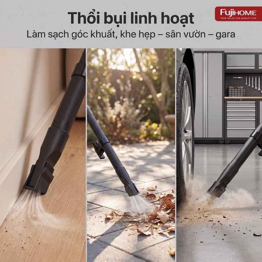 Máy hút bụi Fujihome VC12N khô ướt 4 Máy hút bụi Fujihome VC12N khô ướt