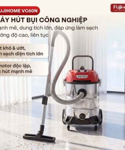 Máy hút bụi công nghiệp Fujihome VC60N 7 Máy hút bụi công nghiệp Fujihome VC60N