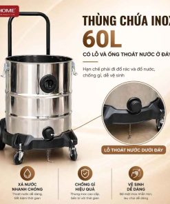 Máy hút bụi công nghiệp Fujihome VC60N 8 Máy hút bụi công nghiệp Fujihome VC60N