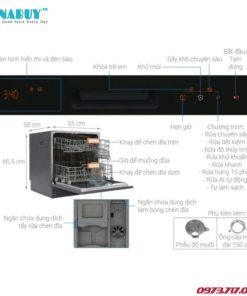 Máy rửa bát đĩa Junger DWJ-103 4 Máy rửa bát đĩa Junger DWJ-103