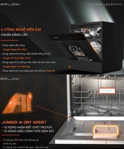 Máy rửa bát Junger Leopard DWJ-136-VG