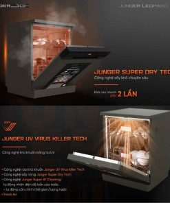 Máy rửa bát Junger Leopard DWJ-163-MS