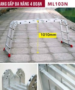 Thang nhôm FUJIHOME ML103N gấp 4 đoạn
