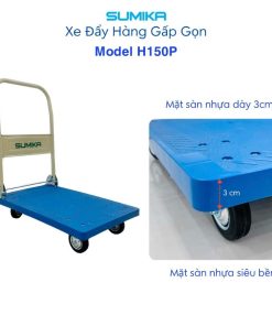Xe đẩy hàng Sumika H150P sàn nhựa 9 Xe đẩy hàng Sumika H150P sàn nhựa