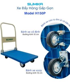 Xe đẩy hàng Sumika H150P sàn nhựa 8 Xe đẩy hàng Sumika H150P sàn nhựa