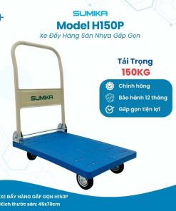 Xe đẩy hàng Sumika H150P sàn nhựa 7 Xe đẩy hàng Sumika H150P sàn nhựa