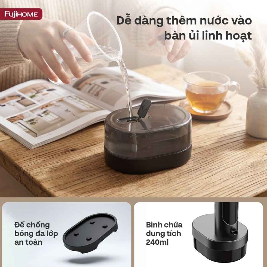 Bàn ủi Fujihome SI716B hơi nước cầm tay 18 Bàn ủi Fujihome SI716B hơi nước cầm tay