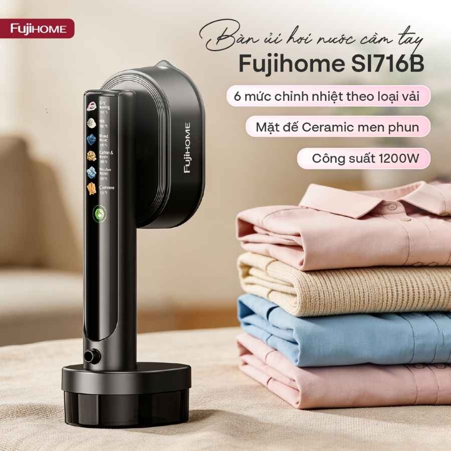 Bàn ủi Fujihome SI716B hơi nước cầm tay 16 Bàn ủi Fujihome SI716B hơi nước cầm tay
