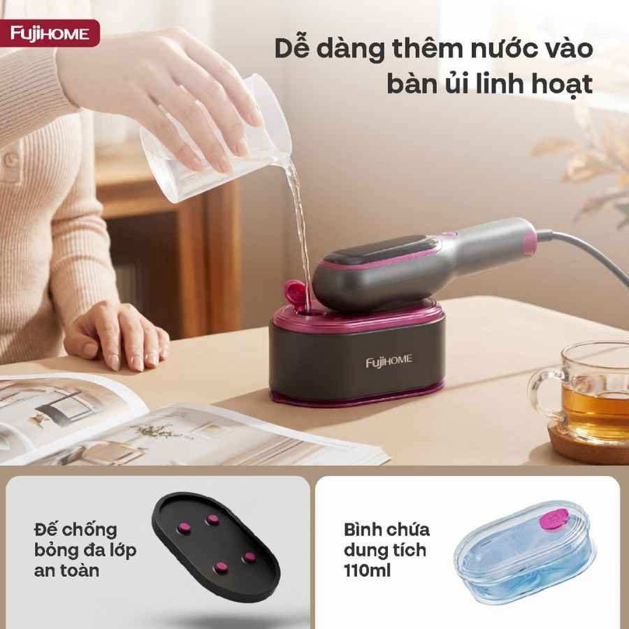 Bàn ủi Fujihome SI718AB hơi nước cầm tay 17 Bàn ủi Fujihome SI718AB hơi nước cầm tay