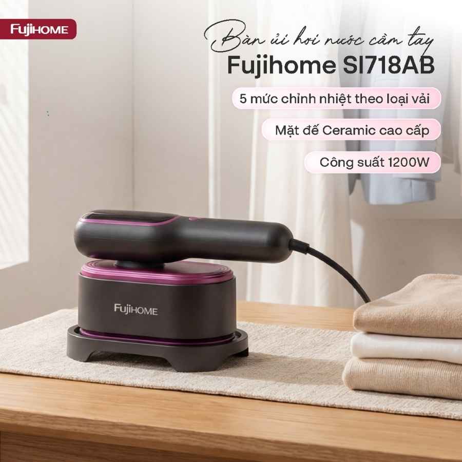 Bàn ủi Fujihome SI718AB hơi nước cầm tay 14 Bàn ủi Fujihome SI718AB hơi nước cầm tay