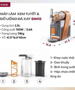 Máy làm kem đá xay Fujihome SIM15 14 Máy làm kem đá xay Fujihome SIM15