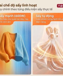 Máy sấy quần áo Fujihome FCD16 khử trùng UV