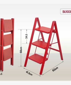Thang ghế 3 bậc FUJIHOME SL103R ( Red ) 9 Thang ghế 3 bậc FUJIHOME SL103R ( Red )