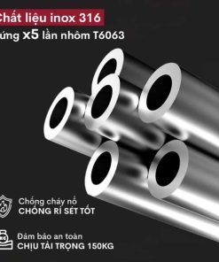 Thang INOX FUJIHOME TLA08IR rút chữ A 11 Thang INOX FUJIHOME TLA08IR rút chữ A