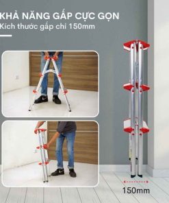 Thang nhôm FUJIHOME DL203 gấp chữ A 7 Thang nhôm FUJIHOME DL203 gấp chữ A