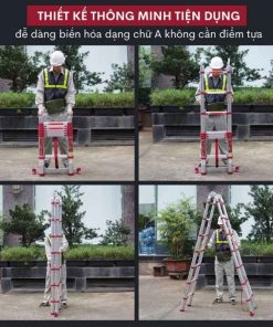 Thang nhôm FUJIHOME TLA07R rút chữ A 7 Thang nhôm FUJIHOME TLA07R rút chữ A