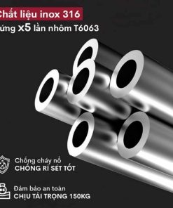 Thang Inox rút đơn FUJIHOME TLI440IR 8 Thang Inox rút đơn FUJIHOME TLI440IR