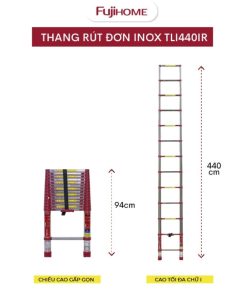 Thang Inox rút đơn FUJIHOME TLI440IR 7 Thang Inox rút đơn FUJIHOME TLI440IR