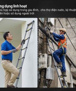 Thang rút đơn Fujihome STL43 thép carbon 8 Thang rút đơn Fujihome STL43 thép carbon
