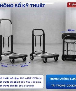 Xe đẩy Fujihome HTM-200 gấp gọn đa năng 13 Xe đẩy Fujihome HTM-200 gấp gọn đa năng