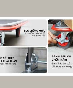 Xe đẩy hàng FUJIHOME SH300N 4 bánh sàn thép 11 Xe đẩy hàng FUJIHOME SH300N 4 bánh sàn thép