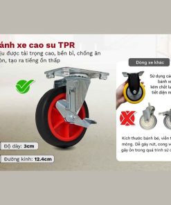 Xe đẩy hàng FUJIHOME SH300N 4 bánh sàn thép 10 Xe đẩy hàng FUJIHOME SH300N 4 bánh sàn thép