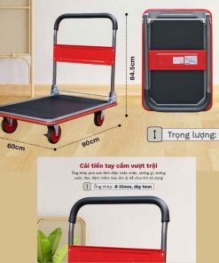 Xe đẩy hàng FUJIHOME SH300N 4 bánh sàn thép 8 Xe đẩy hàng FUJIHOME SH300N 4 bánh sàn thép