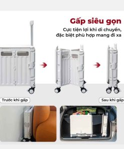 Xe kéo hàng FUJIHOME PT-35F đi chợ rút gọn
