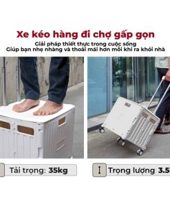 Xe kéo hàng FUJIHOME PT-35F đi chợ rút gọn