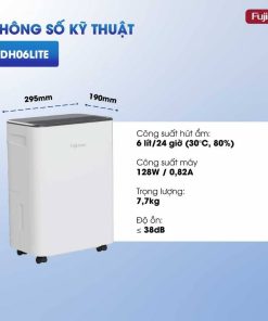 Máy hút ẩm Fujihome DH06LITE Eco-Lite 13 Máy hút ẩm Fujihome DH06LITE Eco-Lite