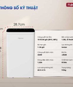 Máy hút ẩm Fujihome DH10LITE 19 Máy hút ẩm Fujihome DH10LITE