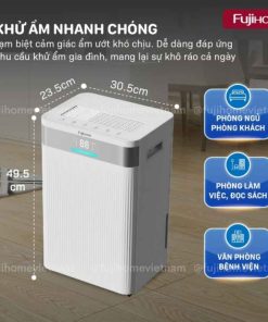 Máy hút ẩm Fujihome DH16NW-HEPA 11 Máy hút ẩm Fujihome DH16NW-HEPA