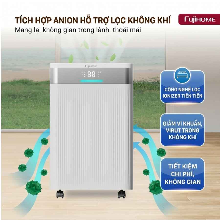 Máy hút ẩm Fujihome DH20NW-HEPA 20 Máy hút ẩm Fujihome DH20NW-HEPA