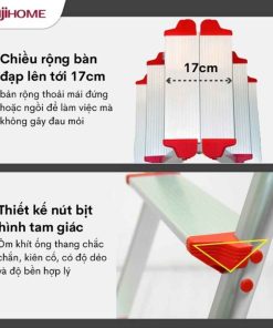 Thang nhôm chữ A FUJIHOME DL206 11 Thang nhôm chữ A FUJIHOME DL206