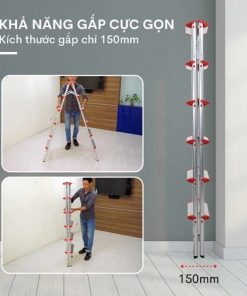 Thang nhôm chữ A FUJIHOME DL206 9 Thang nhôm chữ A FUJIHOME DL206